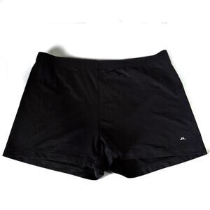 J.Lindeberg Black Performance Biker Shorts Womens Size L Athletic Golf Stretch